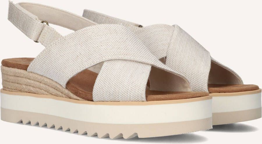TOMS Dames Diana Crossover Maat: 37 Materiaal: Textiel Kleur: Beige