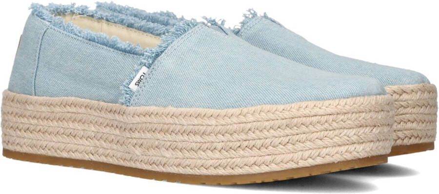 TOMS Valencia Platform Espadrille 10019798 Lichtblauw