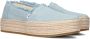 TOMS Valencia Platform Espadrille 10019798 Lichtblauw - Thumbnail 1