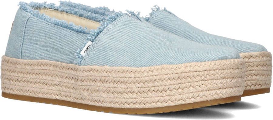 TOMS Espadrilles Dames Valencia Maat: 41 Materiaal: Canvas Kleur: Blauw