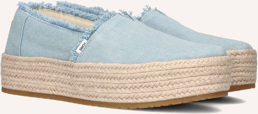 TOMS Espadrilles Dames Valencia Maat: 36 Materiaal: Canvas Kleur: Blauw