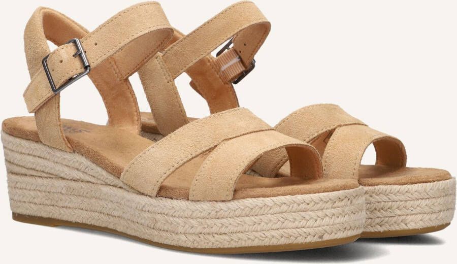 TOMS Sandalen Dames Audrey Maat: 41 Materiaal: Suède Kleur: Camel