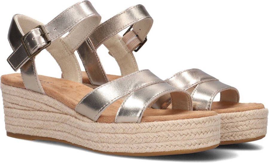 TOMS Sandalen Dames Audrey Met Maat: 38 Materiaal: Leer Kleur: Goud