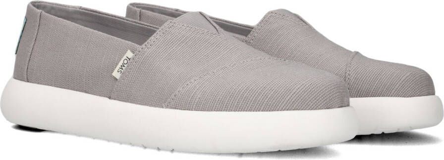 TOMS Instappers Dames Instapschoenen Damesschoenen Canvas Alpargata Mallow Grijs