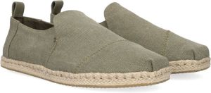 TOMS Deconstructed Alpargata Rope Canvas Schoen Middengroen