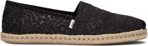 Toms Zwarte Espadrilles Alpargata Rope