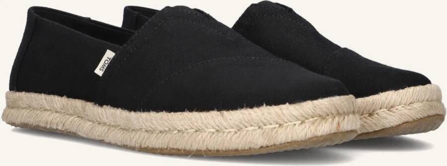 TOMS Espadrilles Dames Alpargata Rope 2.0 Maat: 37 5 Materiaal: Canvas Kleur: Zwart
