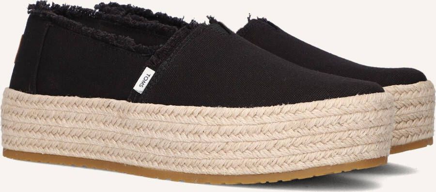 TOMS Espadrilles Dames Valencia Maat: 37 Materiaal: Canvas Kleur: Zwart