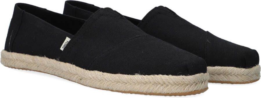 TOMS Alpargata Rope Zwart Katoen Espadrilles Dames