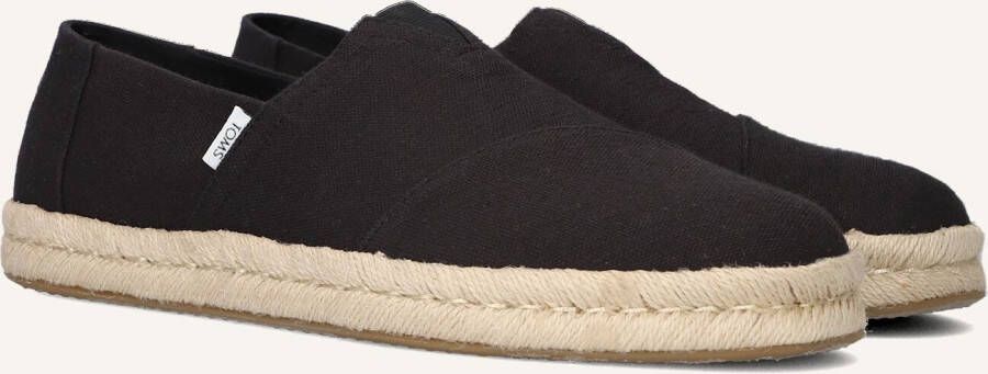 TOMS Instappers Heren Alp Rope 2.0 Maat: 44 Materiaal: Canvas Kleur: Zwart
