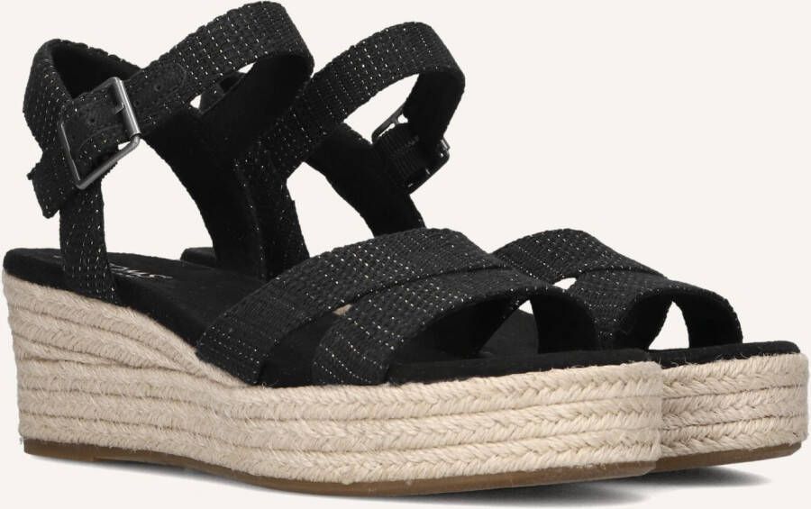 TOMS Sandalen Dames Audrey Maat: 40 Materiaal: Textiel Kleur: Zwart