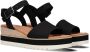 TOMS Diana black | smalle sandaal met Zwart Canvas Sandalen met hak Dames - Thumbnail 1