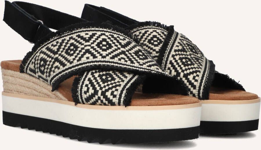 TOMS Dames Diana Crossover Maat: 42 5 Materiaal: Textiel Kleur: Zwart