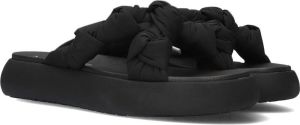 Toms Zwarte Slippers Alpargata Mallow Crossover Knot