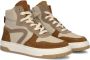 Ton & Ton Meisjes Sneakers Bjorne Leren Hoge sneakers Beige - Thumbnail 1