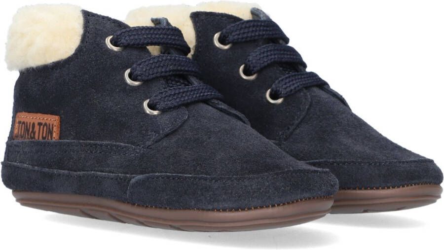 Ton & Ton Pb20w016 Babyschoenen Babyslofjes Blauw