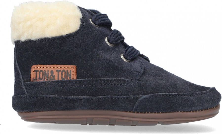 Ton & Ton Pb20w016 Babyschoenen Babyslofjes Blauw