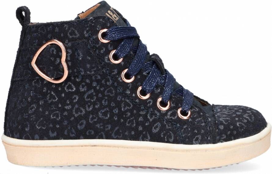 Ton \u0026 Ton Hanzel Hoge sneakers Meisjes Blauw - Schoenen.nl