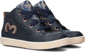 Ton & Ton Metta Hoge sneakers Leren Sneaker Meisjes Blauw