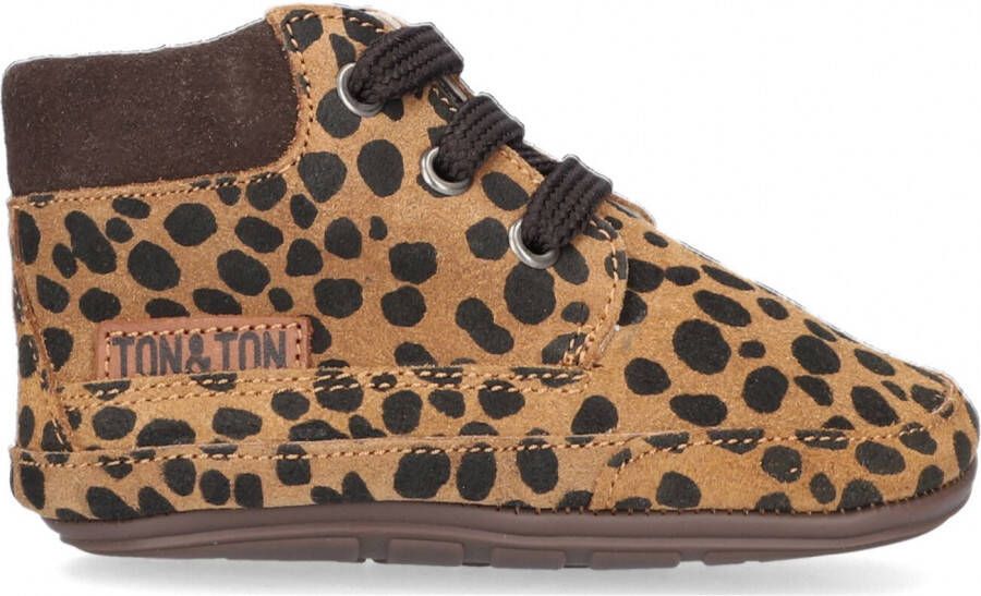 Ton & Ton Lief Babyschoenen Babyslofjes Meisjes Bruin