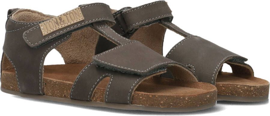Ton & Ton Jongens Sandalen Fenris Bruin Leer