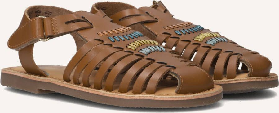 Ton & Ton Meisjes Sandalen Jannike Bruin Leer