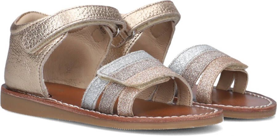 Ton & Ton Meisjes Platte sandalen Paiva Goud Leer Normale zool