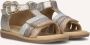 Ton & Ton Unisex Platte sandalen Siri Goud Leer Normale zool - Thumbnail 1