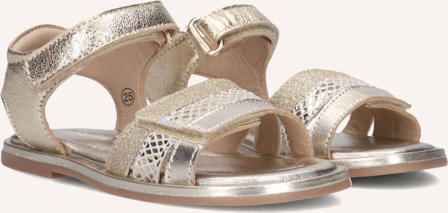 Ton & Ton Meisjes Platte sandalen Stina Goud Leer Normale zool