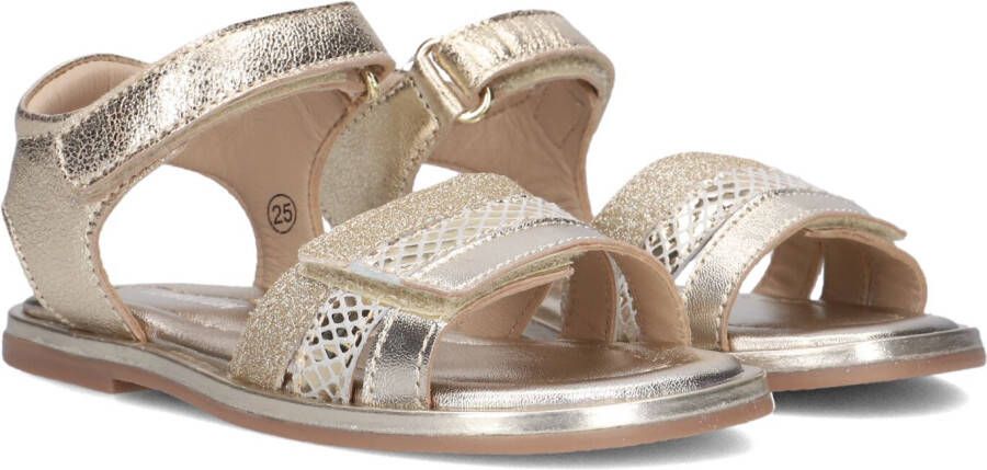 Ton & Ton Meisjes Platte sandalen Stina Goud Leer Normale zool