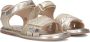 Ton & Ton Meisjes Platte sandalen Stina Goud Leer Normale zool - Thumbnail 1