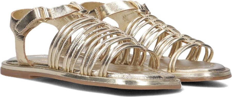 Ton & Ton Meisjes Platte sandalen Tora Goud Leer Normale zool