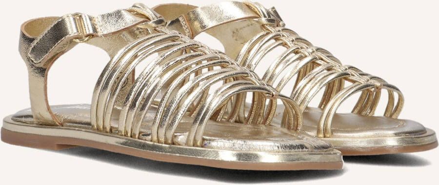 Ton & Ton Meisjes Platte sandalen Tora Goud Leer Normale zool