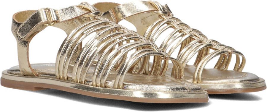 Ton & Ton Meisjes Platte sandalen Tora Goud Leer Normale zool