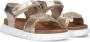 Ton & Ton Meisjes Platte sandalen Ulla Goud Leer Normale zool - Thumbnail 1