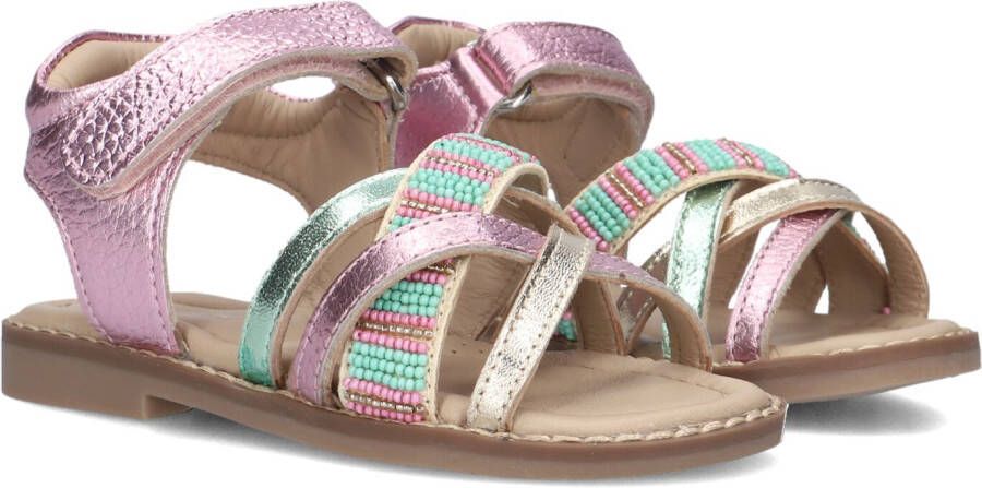 Ton & Ton Meisjes Platte sandalen Ingrid Roze Leer Normale zool
