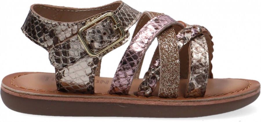 Ton & Ton Meisjes Platte sandalen Pl_om003 Roze Leer - Foto 2