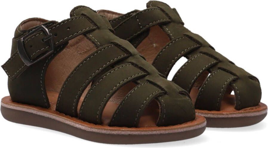 Ton & Ton Meisjes Platte sandalen Pl_omo09 Taupe Leer