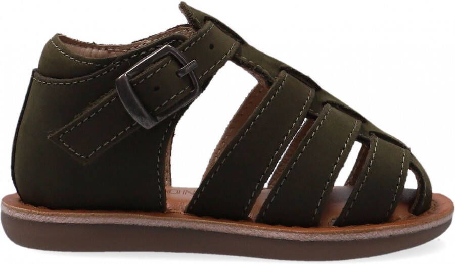 Ton & Ton Meisjes Platte sandalen Pl_omo09 Taupe Leer