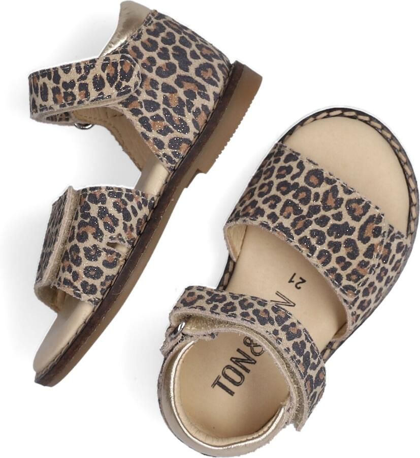 Ton & Ton Meisjes Platte sandalen E1855-212 Beige Leer - Foto 3