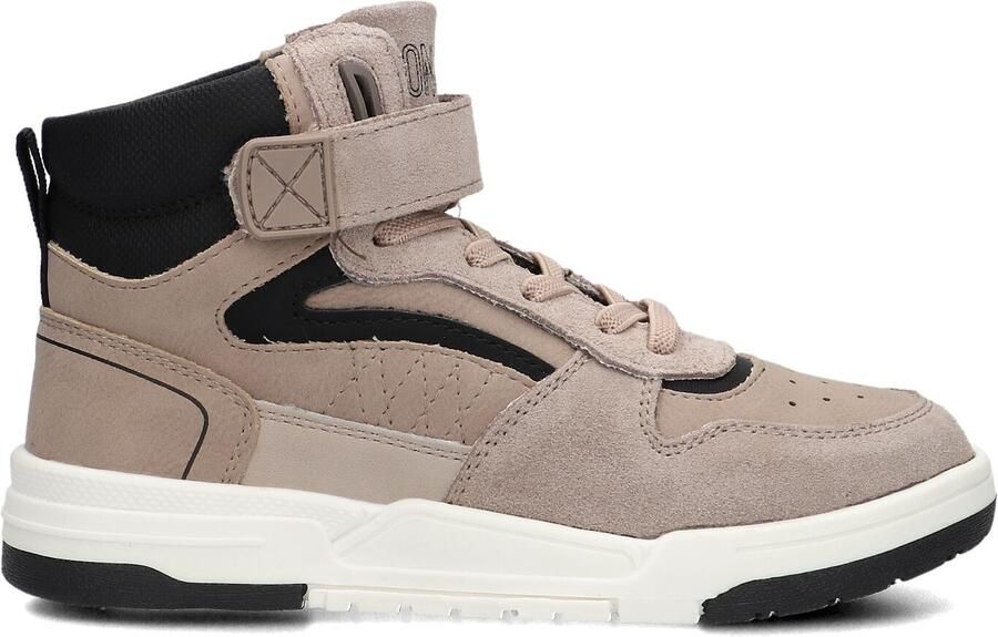 Ton & Ton Jongens Hoge sneakers Carlos Beige Leatherlook