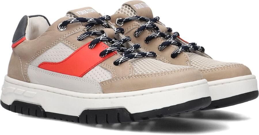 Ton & Ton Jongens Sneakers Erjon 1 Leren Lage sneakers Beige