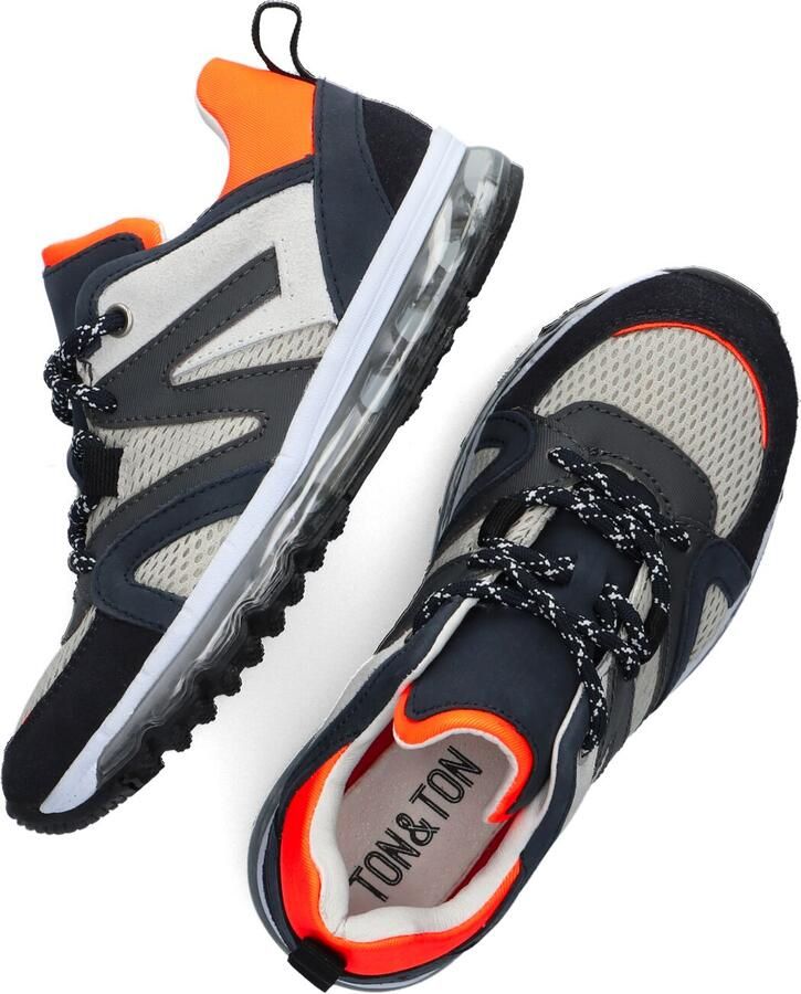 Ton & Ton Arn Lage sneakers Leren Sneaker Jongens Kids Blauw - Foto 2