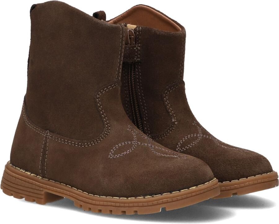 Ton & Ton Brigitte Enkellaarsjes Enkelboots met rits Meisjes Bruin