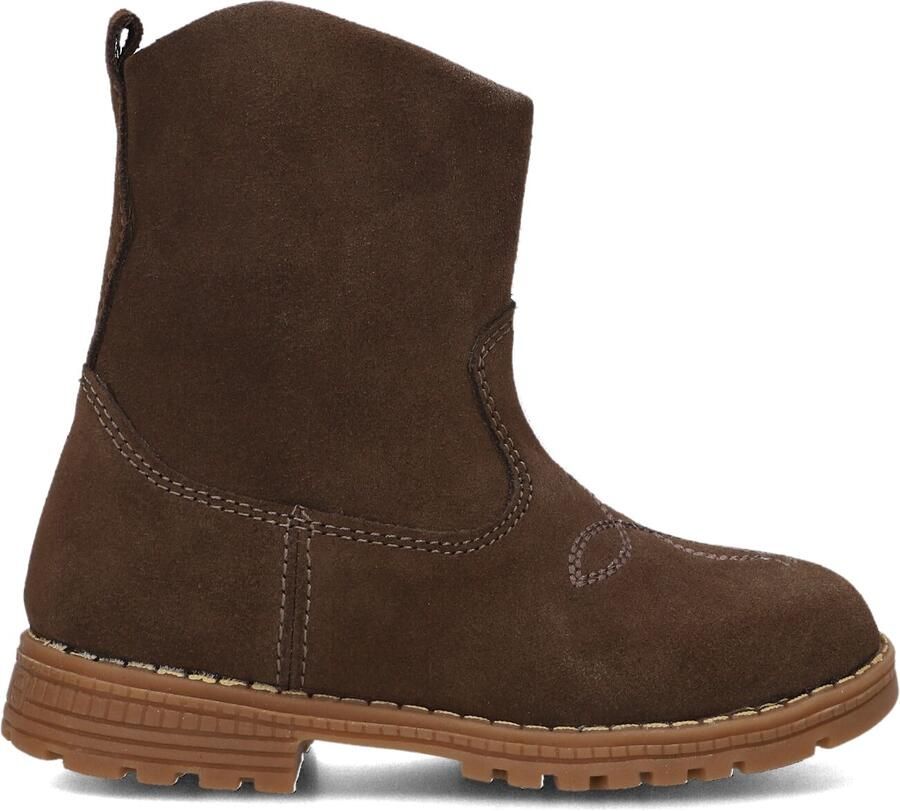 Ton & Ton Brigitte Enkellaarsjes Enkelboots met rits Meisjes Bruin - Foto 3
