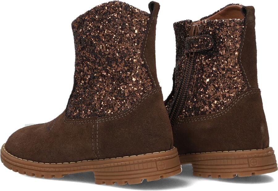 Ton & Ton Brigitte Enkellaarsjes Enkelboots met rits Meisjes Bruin - Foto 4