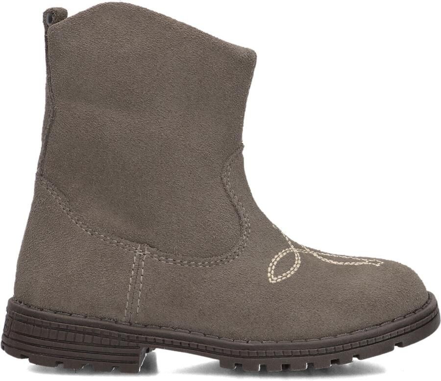 Ton & Ton Brigitte Enkellaarsjes Enkelboots met rits Meisjes Taupe - Foto 3