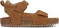 Ton & Ton Jongens Platte sandalen Lars Camel Suède Plateauzool - Camel