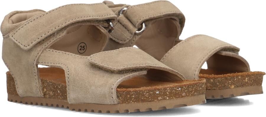 Ton & Ton Jongens Platte sandalen Lars Taupe Plateauzool