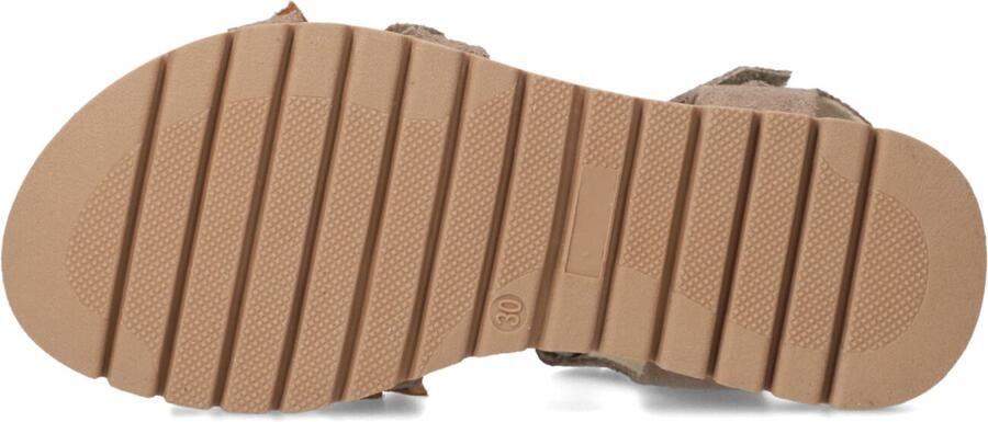 Ton & Ton Meisjes Platte sandalen Malin Taupe Suède Plateauzool - Foto 5